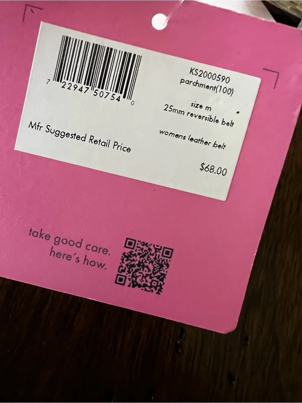 Kate Spade Reversible Belt  Size Medium